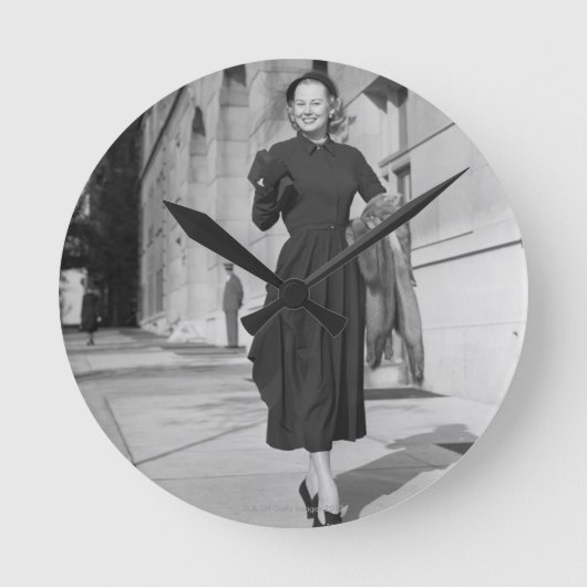 portret ronde klok (Voorkant)