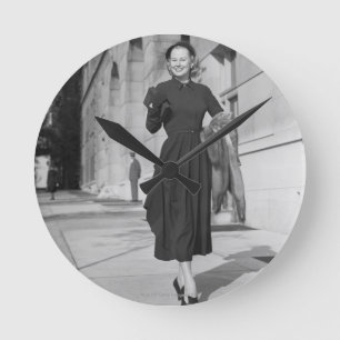 portret ronde klok