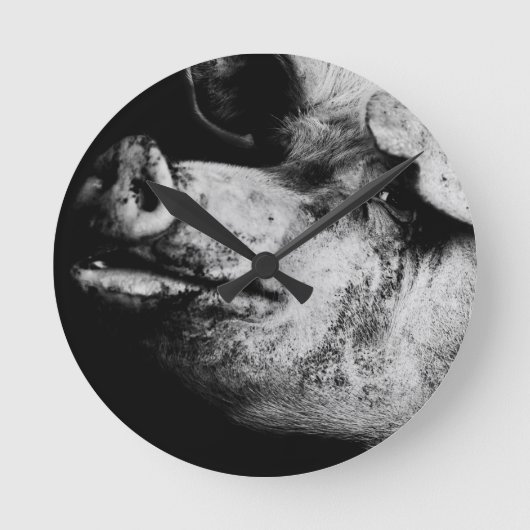 portret ronde klok (Voorkant)