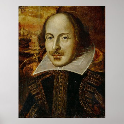  portret schilderen van William Shakespeare Poster (Voorkant)
