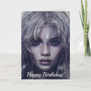 Portret Serene Mystical Dark Fantasy Vrouw Kaart