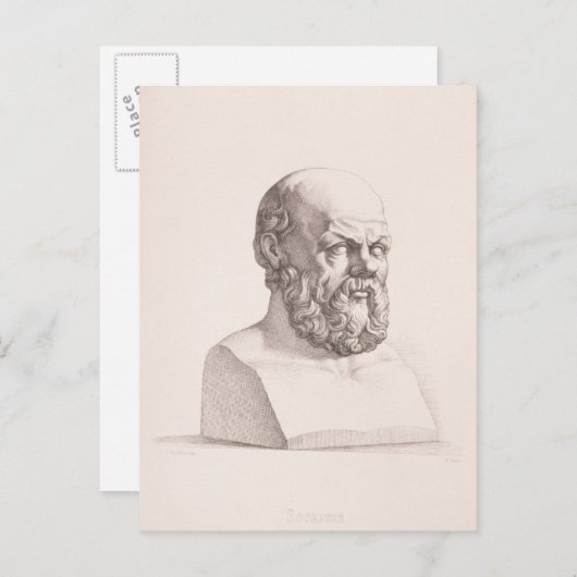 Portret Socrates Briefkaart (Voorkant / Achterkant)