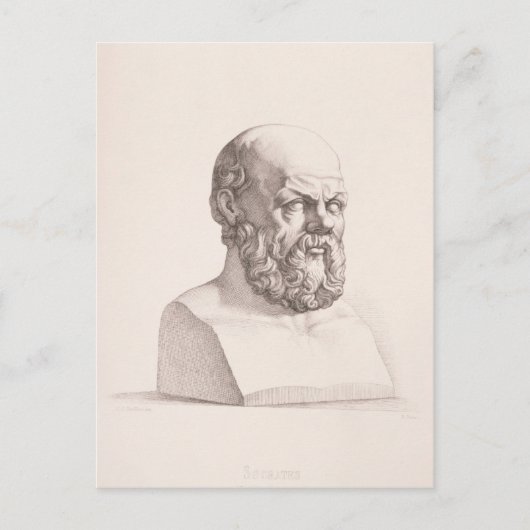 Portret Socrates Briefkaart (Voorkant)