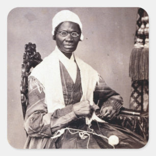 Portret  Sojourner Truth Vierkante Sticker