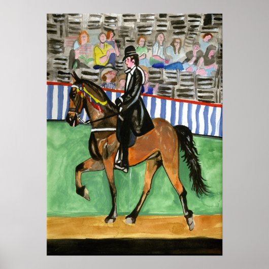 Portret Tennessee Walking Horse Poster (Voorkant)