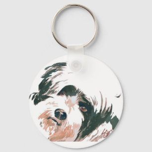 portret Tibetan Terrier Sleutelhanger
