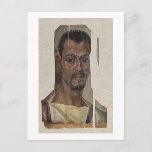 Portret uit Fayum (bijtende was op hout) Briefkaart (Voorkant)