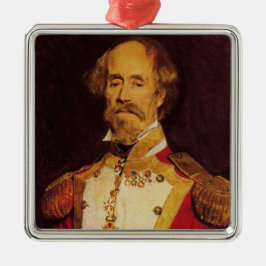  portret van 19e-eeuwse generaal metalen ornament