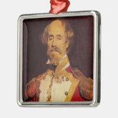  portret van 19e-eeuwse generaal metalen ornament (Links)