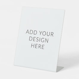 Portret van 8" x 10" reclamebord met voetstuk