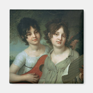 Portret van A. en V. Gagarin, 1802 Magneet