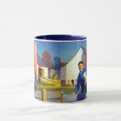 Portret van A Farmer N C Wyeth Americana Art 15oz Mok (Midden)