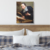 Portret van Abbot Firmin Tournus Canvas Afdruk (Insitu (Slaapkamer))