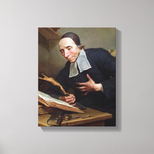 Portret van Abbot Firmin Tournus Canvas Afdruk (Voorkant)