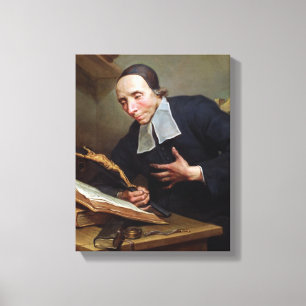 Portret van Abbot Firmin Tournus Canvas Afdruk