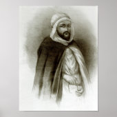 Portret van Abd-El-Kader Poster (Voorkant)