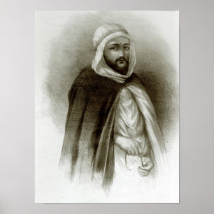 Portret van Abd-El-Kader Poster