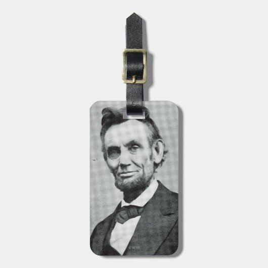 Portret van Abe Lincoln 1 Bagagelabel (Voorkant verticaal)