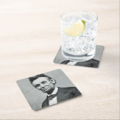 Portret van Abe Lincoln 1 Kartonnen Onderzetters (Insitu)