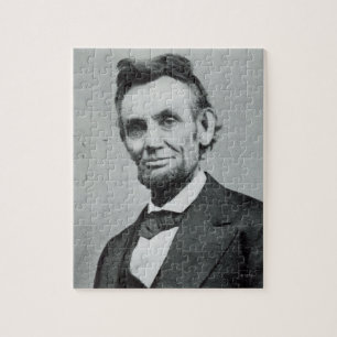 Portret van Abe Lincoln 1 Legpuzzel