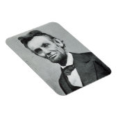 Portret van Abe Lincoln 1 Magneet (Rechterzijde)