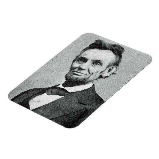 Portret van Abe Lincoln 1 Magneet (Linkerzijde)