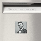 Portret van Abe Lincoln 1 Magneet (Insitu (Vaatwasser))