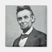 Portret van Abe Lincoln 1 Magneet (Voorkant)