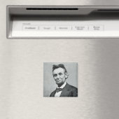 Portret van Abe Lincoln 1 Magneet (Insitu (Vaatwasser))
