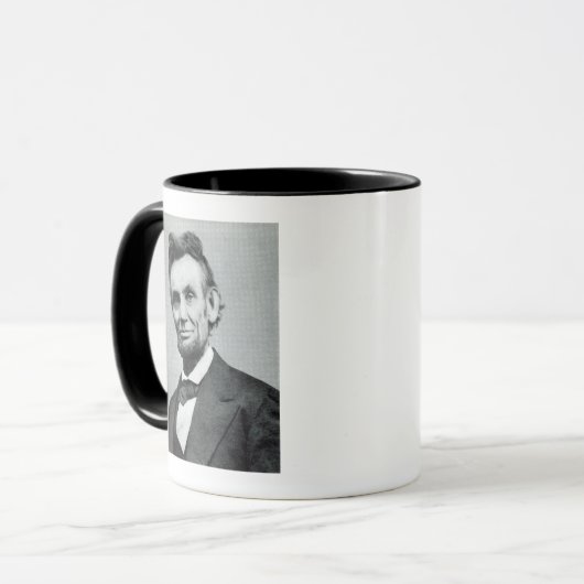 Portret van Abe Lincoln 1 Mok (Voorkant links)