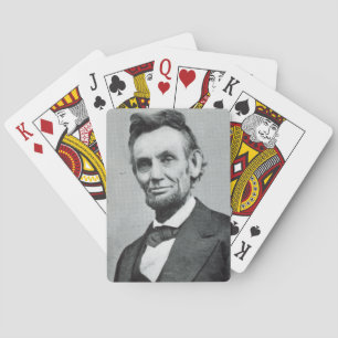 Portret van Abe Lincoln 1 Pokerkaarten