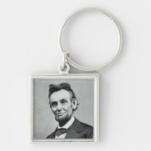 Portret van Abe Lincoln 1 Sleutelhanger (Voorkant)