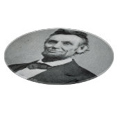Portret van Abe Lincoln 1 Snijplank (Hoek)