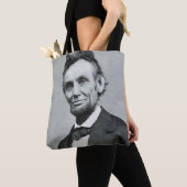 Portret van Abe Lincoln 1 Tote Bag (Dichtbij)