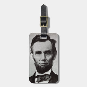 Portret van Abe Lincoln 2 Bagagelabel