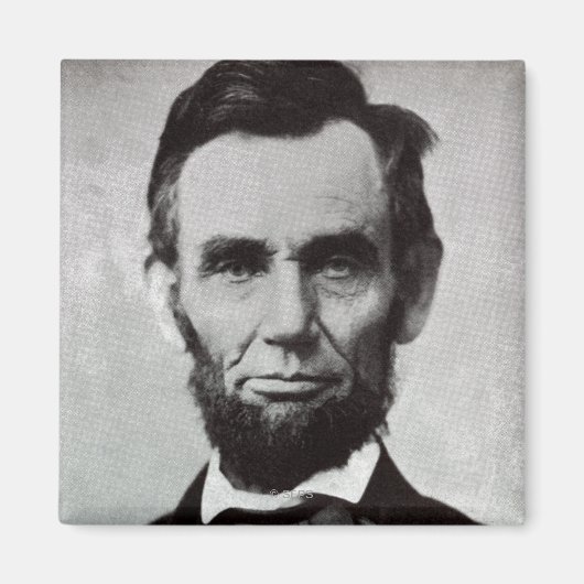 Portret van Abe Lincoln 2 Magneet (Voorkant)