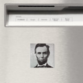 Portret van Abe Lincoln 2 Magneet (Insitu (Vaatwasser))