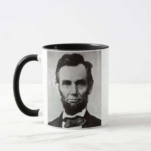 Portret van Abe Lincoln 2 Mok (Links)