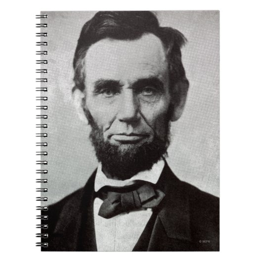 Portret van Abe Lincoln 2 Notitieboek (Voorkant)
