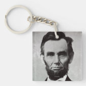 Portret van Abe Lincoln 2 Sleutelhanger (Voorkant)
