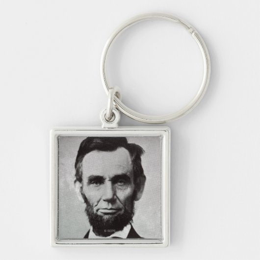 Portret van Abe Lincoln 2 Sleutelhanger (Voorkant)