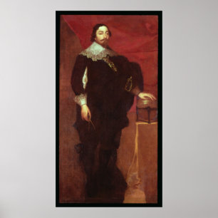 Portret van Abel Janszoon Tasman Poster