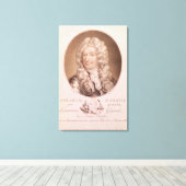 Portret van Abraham Duquesne Canvas Afdruk (Insitu (Houten vloer))