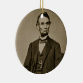 Portret van Abraham Lincoln (1809-65) (foto) Keramisch Ornament (Rechts)