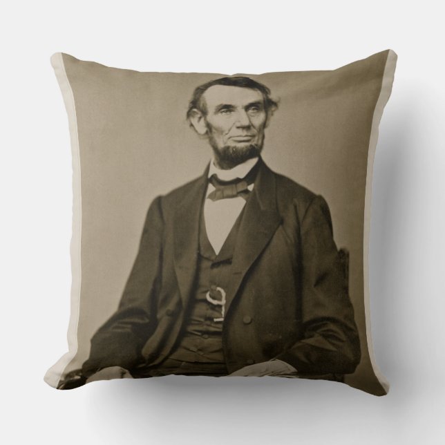 Portret van Abraham Lincoln (1809-65) (foto) Kussen (Voorkant)