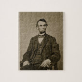 Portret van Abraham Lincoln (1809-65) (foto) Legpuzzel (Verticaal)