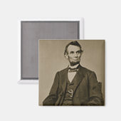 Portret van Abraham Lincoln (1809-65) (foto) Magneet (Voorkant / Achterkant)