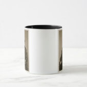 Portret van Abraham Lincoln (1809-65) (foto) Mok (Midden)