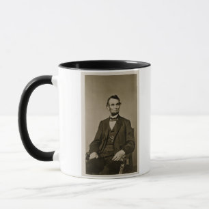 Portret van Abraham Lincoln (1809-65) (foto) Mok