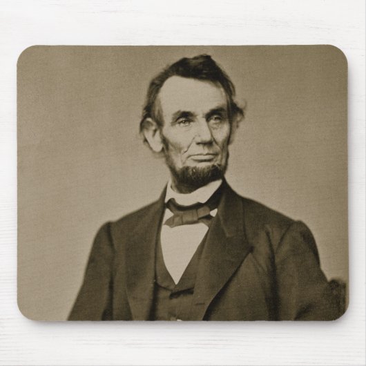 Portret van Abraham Lincoln (1809-65) (foto) Muismat (Voorkant)